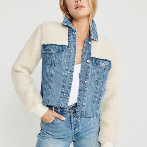 Abercrombie jean/Sherpa jacket